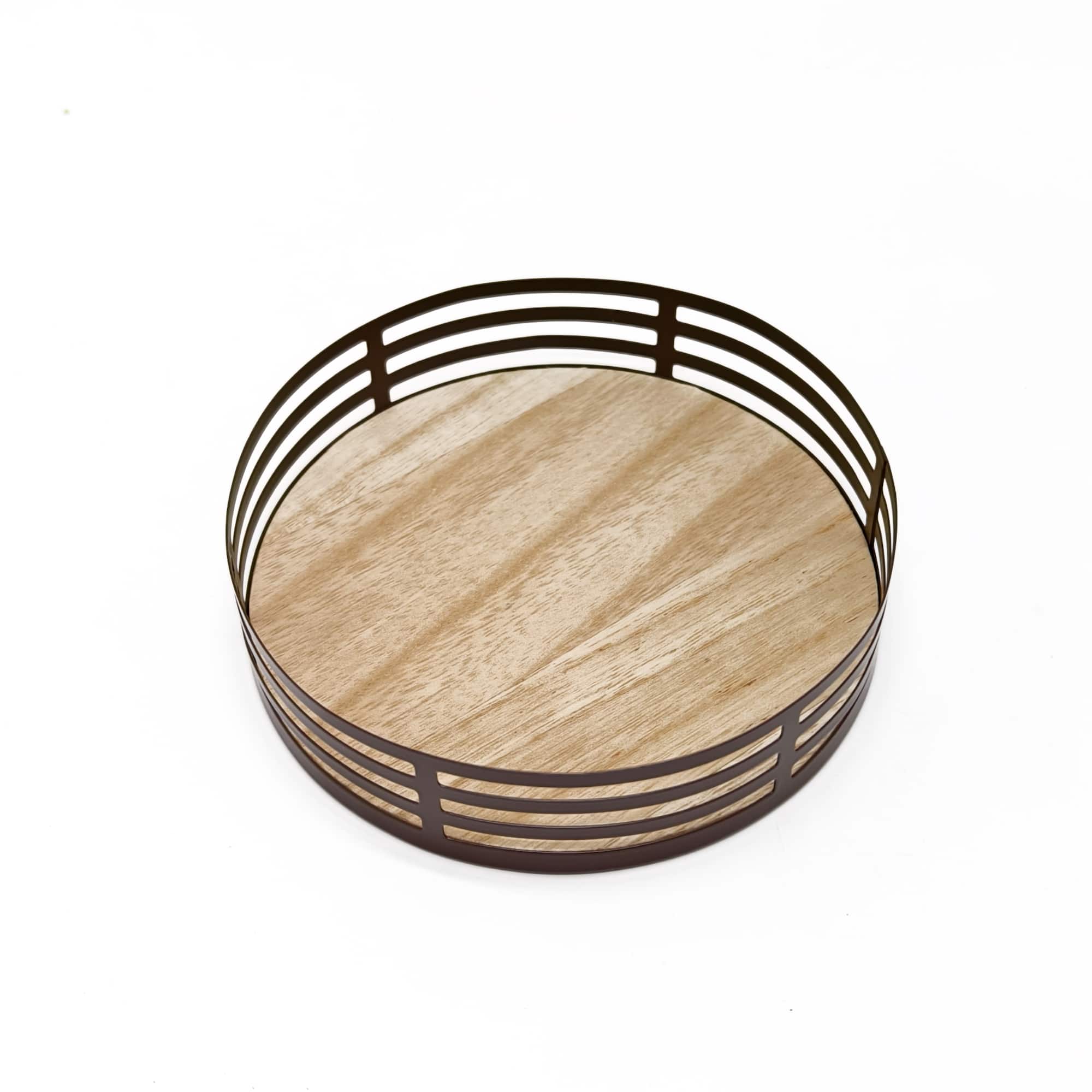 6" Brown Round Tray by Ashland®
